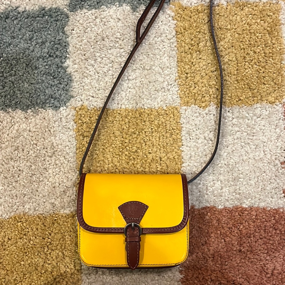 Yellow crossbody bag